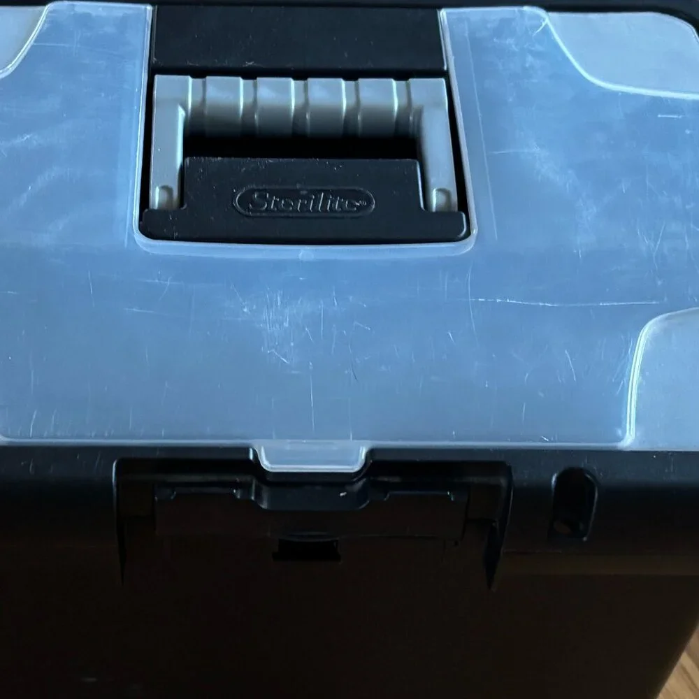 Sterlite Letter File Box with Handle and Folders